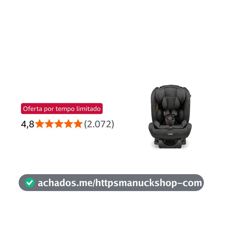 Cadeira para Auto 0-36 Kg Isofix Litet All Stages Fix 2.0 Preta - BB450