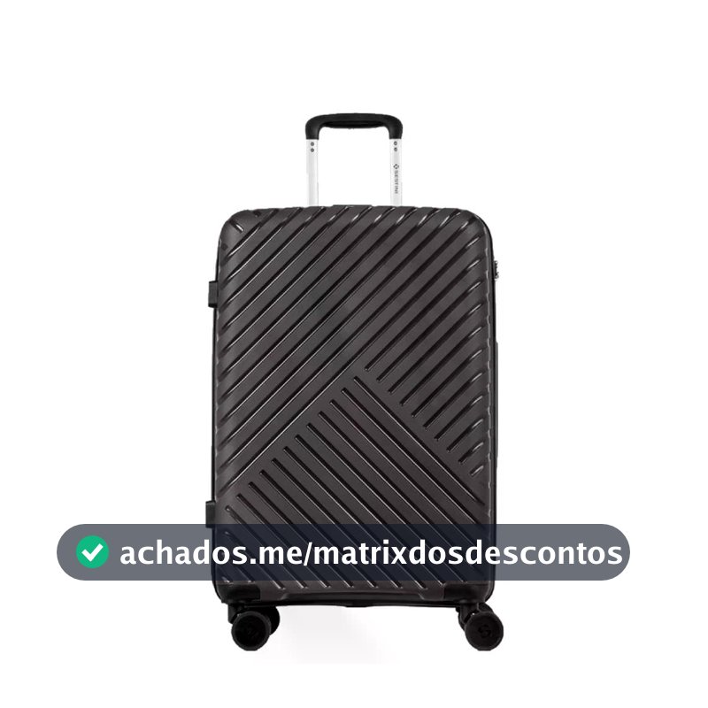 Mala Média 23kg Sestini, Polipropileno Super Resistente, Espaçosa De Viagem