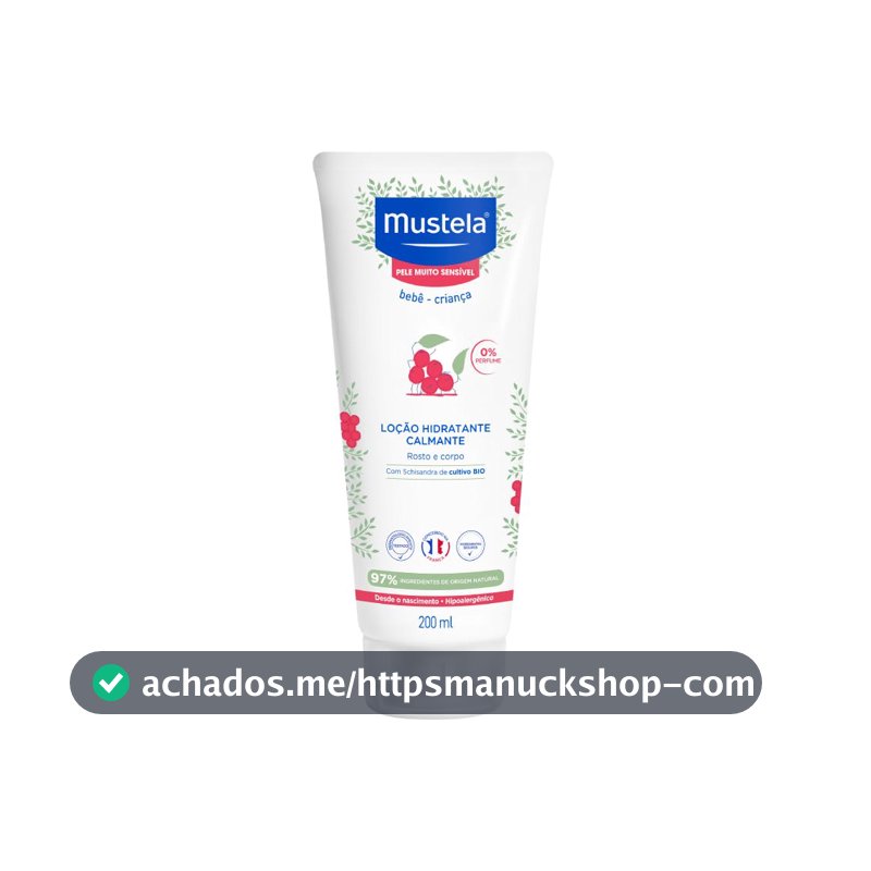 Hidratante e Calmante sem Fragrância para Pele Muito Sensível/Sensibilizada dos Bebês e Crianças, Mustela Bebê, Rosa, Médio/200 ml