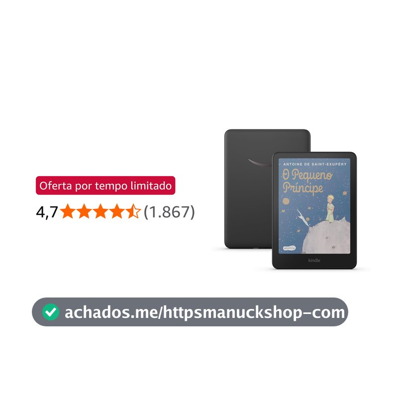 Amazon Kindle Colorsoft 16 GB (modelo 2024) - Com tela colorida e temperatura de luz ajustável - Cor Preta