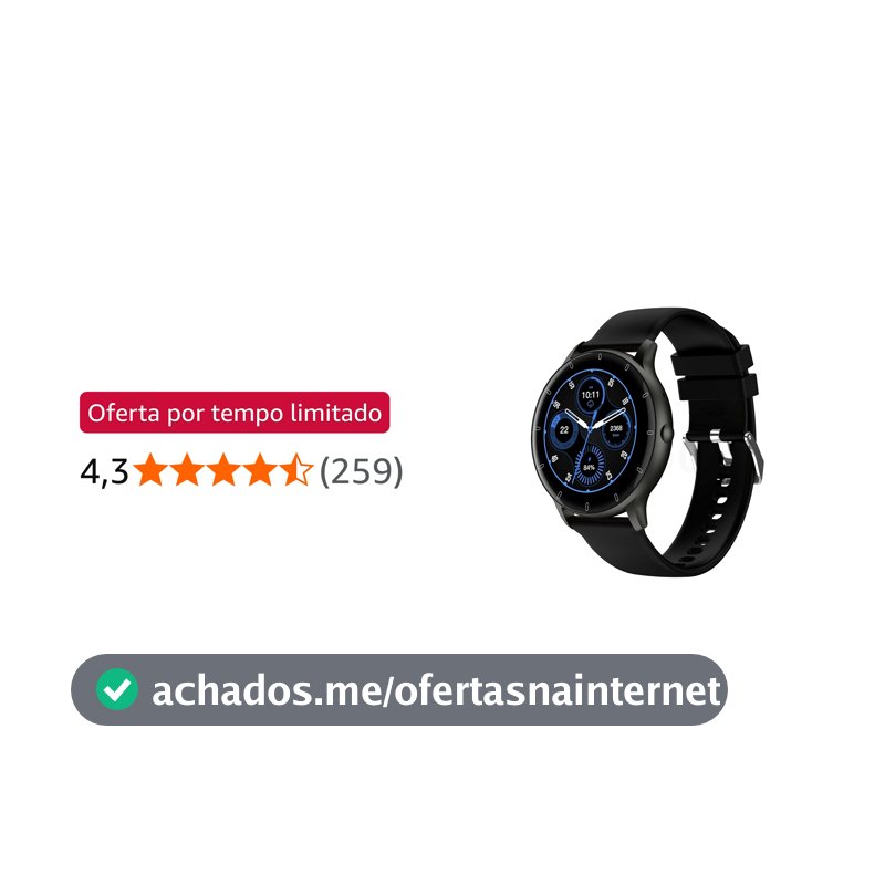 Bettdow Smartwatch Relógio inteligente com Al integrada, atende/faz chamadas, relógio esportivo feminino e masculino de 1,28" à prova d'água IP67, para celulares Android e iOS FB051 (Preto)