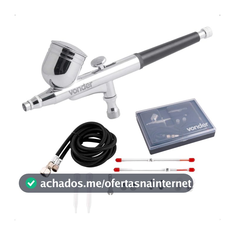 Vonder, Aerógrafo Com Acessórios, 13 Peças.
