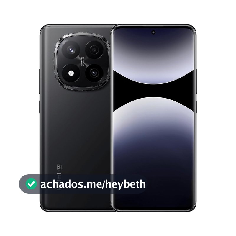 Smartphone Xiaomi Redmi Note 14 Pro 5G Midnight Black (Preto) 8GB RAM 256GB ROM NFC [24090RA29G]