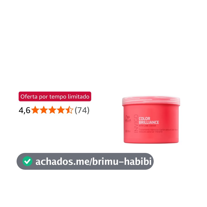 Máscara Wella Professionals Invigo Color Brilliance 500ml
