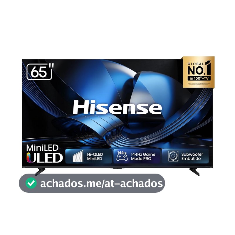 Hisense Smart TV 4K 65" Polegadas 65U7ESG Hi-QLED Mini LED