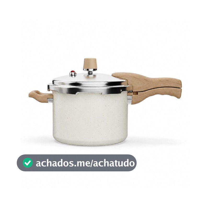 Panela De Pressão 4,4L Antiaderente Cerâmico Indução - Oikos