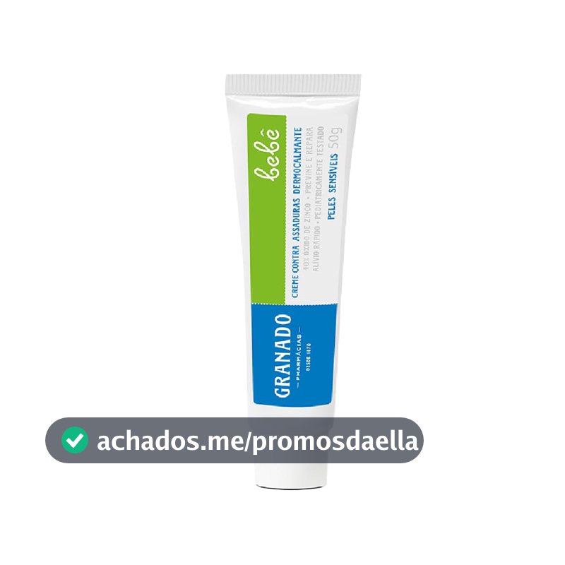Granado Creme Assaduras Dermocalmante Bebê Peles Sensíveis 50g