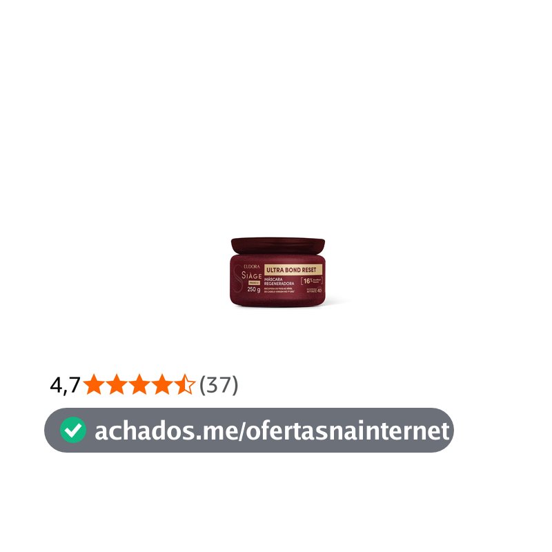 Eudora Siàge Máscara Capilar Bond Reset 250g
