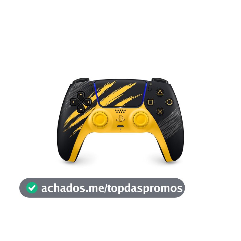Controle sem fio DualSense® – Edição Limitada Amarelo Marvel's Wolverine