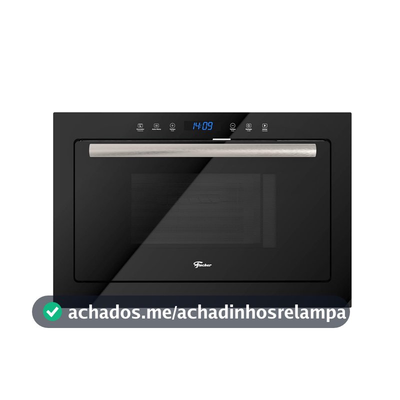 Fischer Micro-ondas Embutir Infinity 25L Touch com Grill Preto 220V
