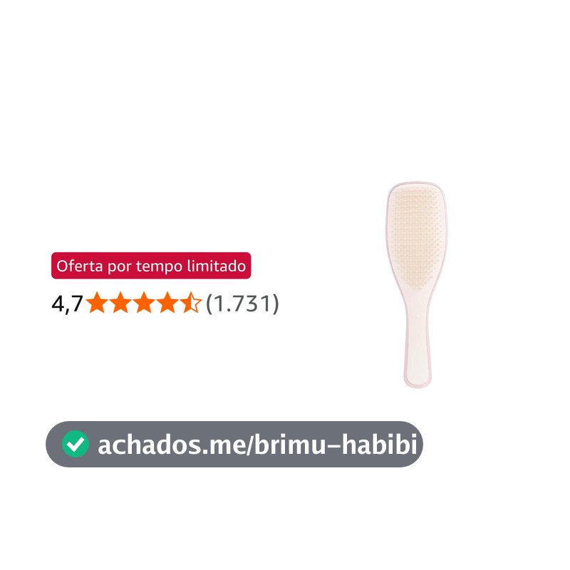 Tangle Teezer - Escova de cabelo desembaraçadora The Wet Detangler para texturas finas e frágeis. Ideal para o uso em cabelos molhados. Cor: Rosa