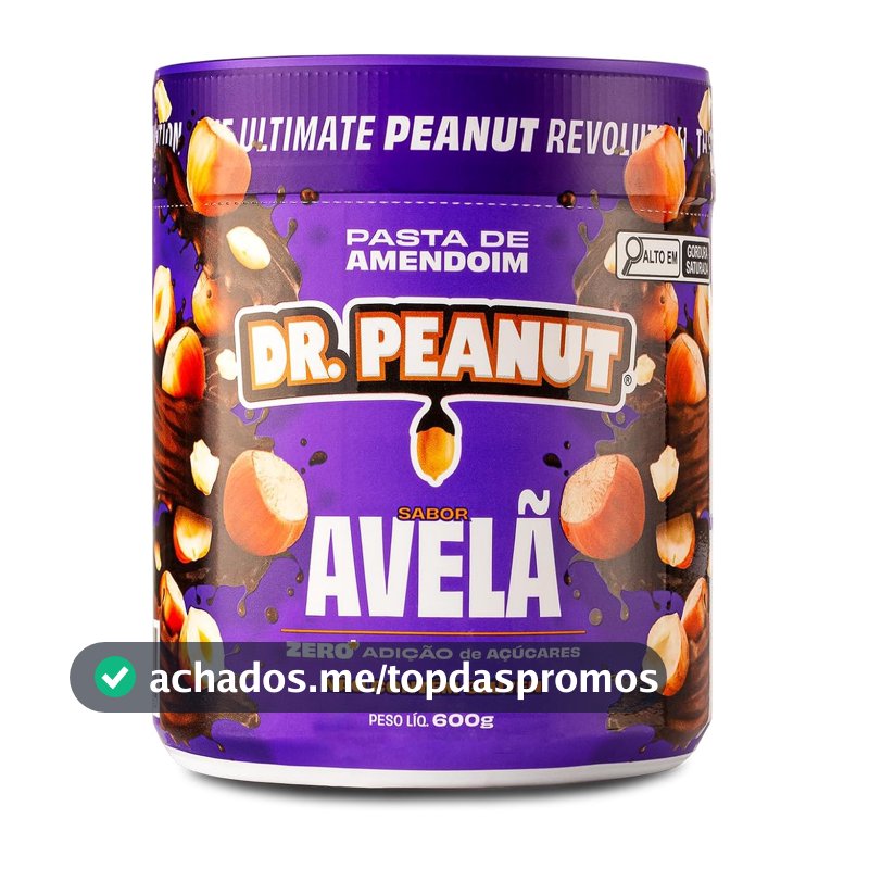 Dr. Peanut Pasta de Amendoim Avelã 600G - Com Whey Protein