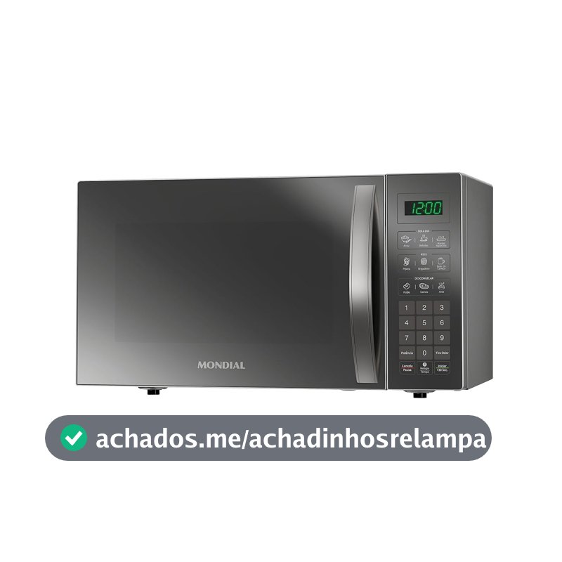 MONDIAL Micro-Ondas, Espelhado, 1400W, 127V - MO-02-34-E