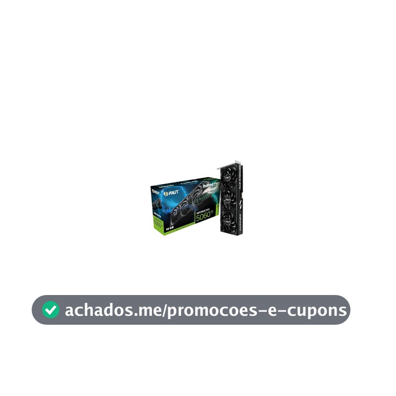 Palit GeForce RTX 5060 Ti Infinity 3 (16GB GDDR7/PCI Express 5.0/2572MHz/28000MHz) (Seminovo)