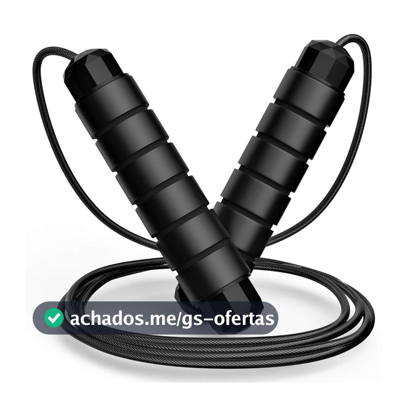 Corda de pular sem emaranhados, cabo de corda de salto rápido com rolamentos de esferas para mulheres, homens e crianças, corda de salto de aço ajustável com alças de espuma para fitness, exercícios em casa e corpo fino