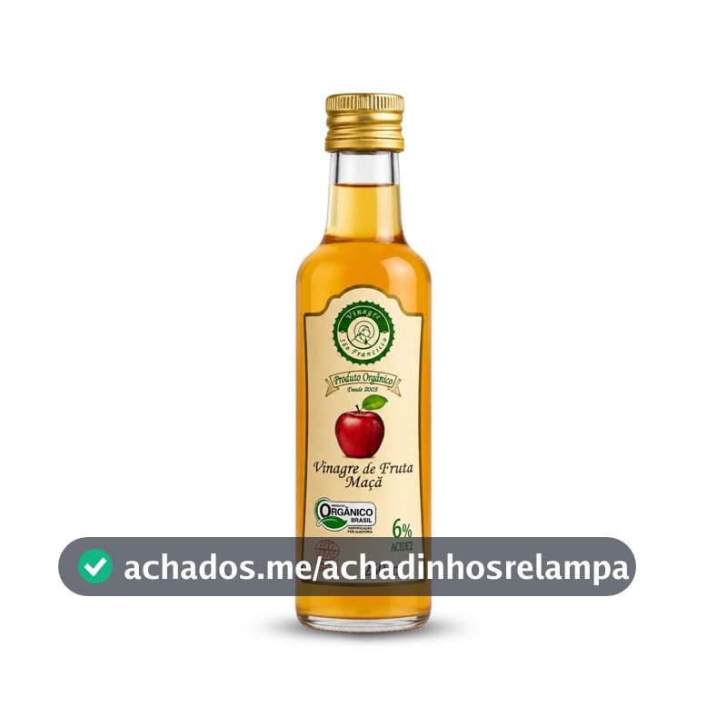 Vinagre De Maçã Orgânico Acidez 6% 250ml - São Francisco