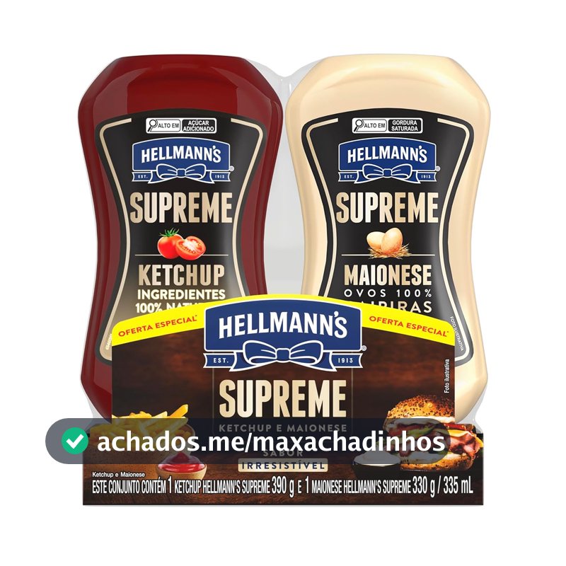 Hellmann's Supreme Kit Ketchup 390g + Maionese 330g