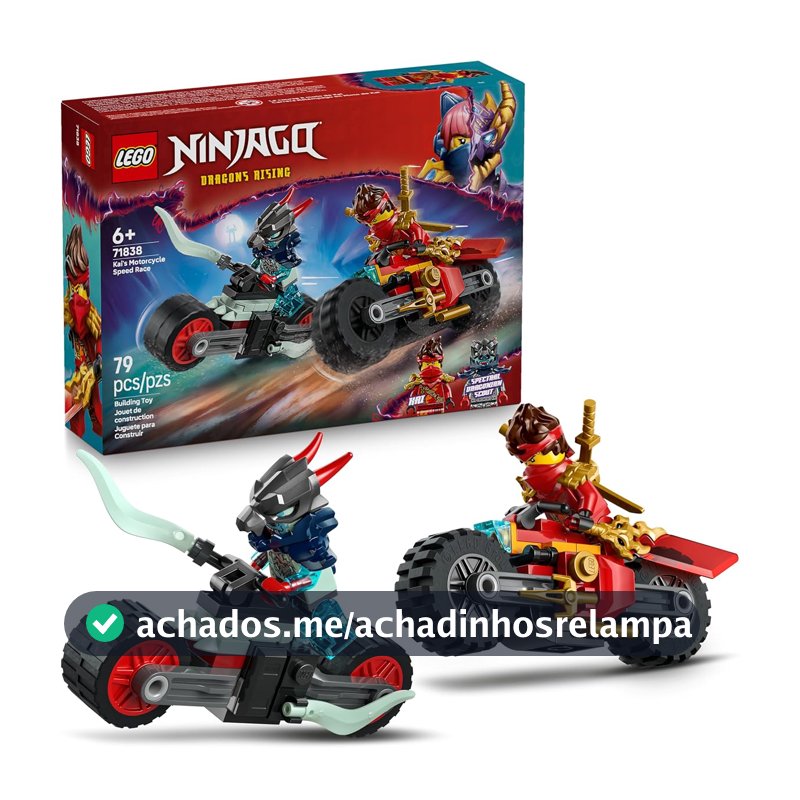 LEGO Ninjago Corrida de Motocicleta Veloz do Kai 71838 (79 Peças)