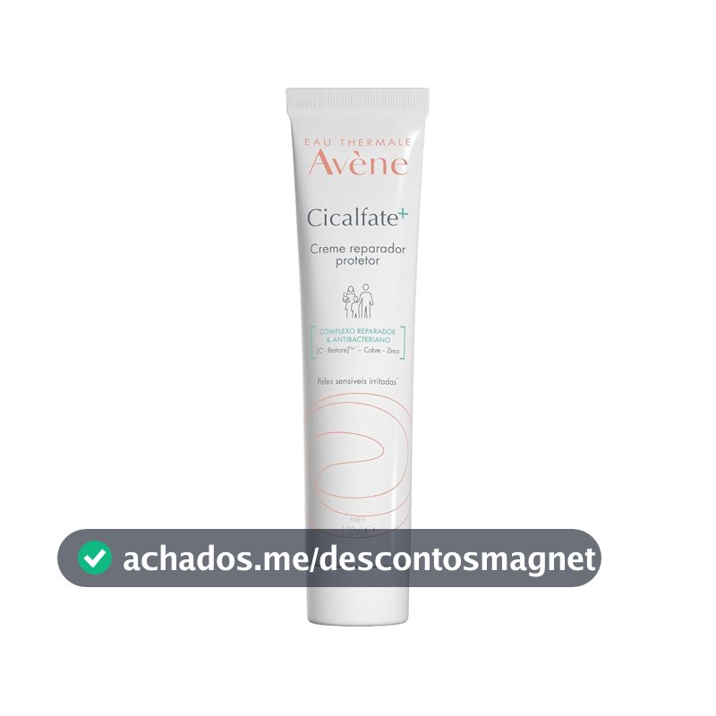 Creme Reparador Facial Avène Cicalfate 100ml, Nutre e Repara Pele Irritada com Água Termal, Sulfato de Cobre e Zinco
