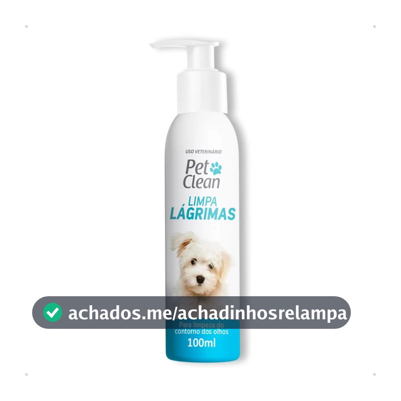 Pet Clean Higienizador Limpa Lágrimas para Cães e Gatos, 100 ml