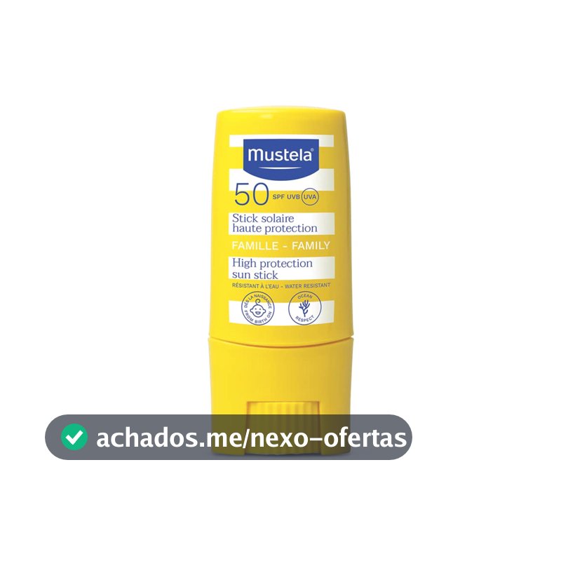 Protetor Solar Facial em Bastão Mustela, FPS 50, 8g