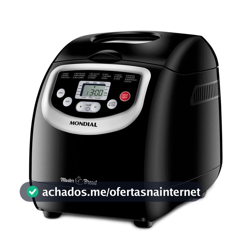 Panificadora Automática Master Bread, Mondial, Preto, 700W, 220V - NPF-53