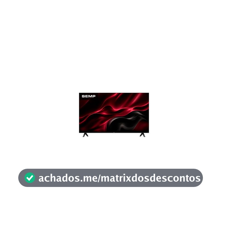 Smart TV Semp 43 Polegadas LED Full HD S42R Roku TV Wi-Fi Dolby Audio Brilho até 240 Nits 43S42R