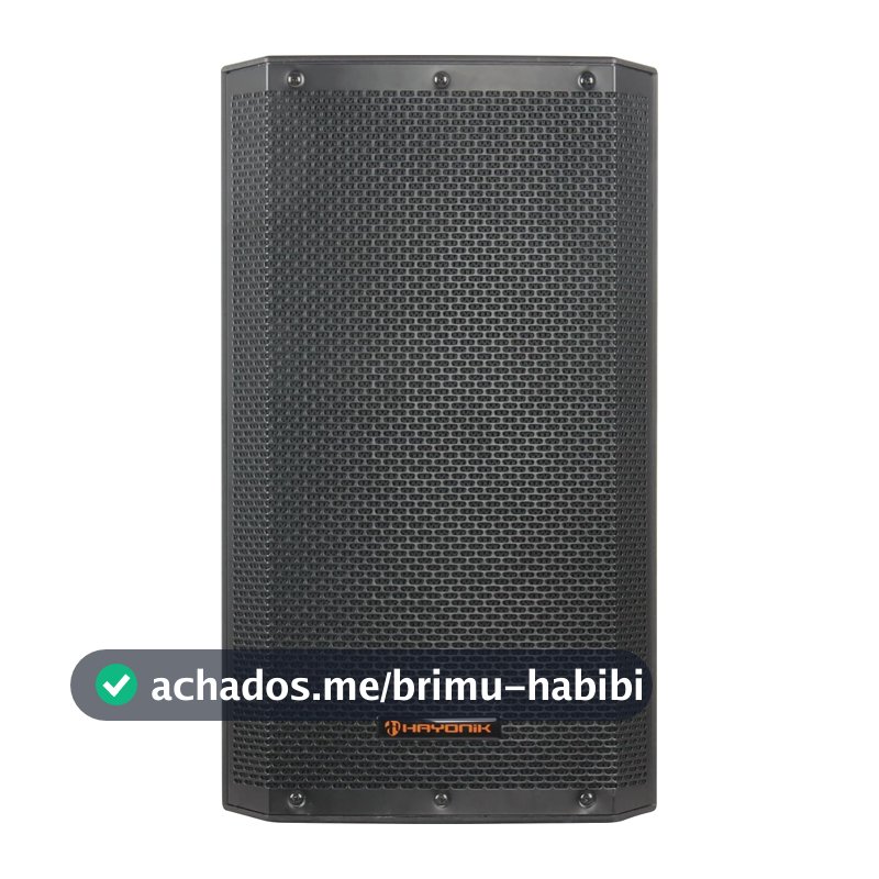 HAYONIK, Caixa Ac. Ativa/Amplificada 720W, Falante 12", Driver Titânio 1,35", USB, Entrada P/Mic, Bluetooth 5.0, Rádio FM, Controle App, 360W RMS, Saída Passiva - PRO12
