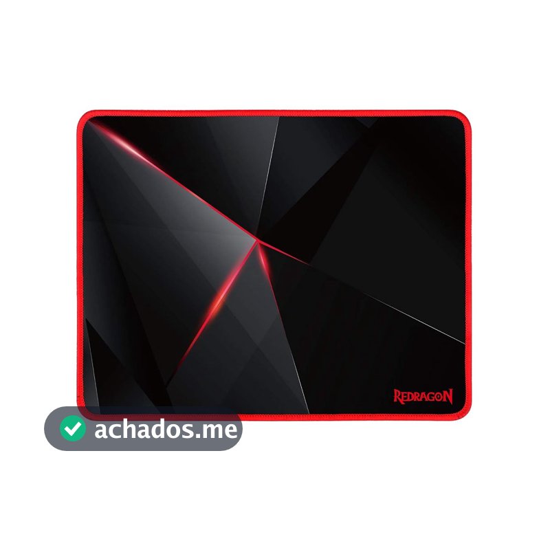 Redragon MOUSEPAD GAMER CAPRICORN 330x260x3MM P012, preto/vermelho