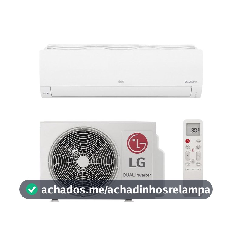 Ar Condicionado Split 9000 BTUs LG Dual Inverter Compact + IA Frio S3NQ09AAQAC.EB2GAM1-220V