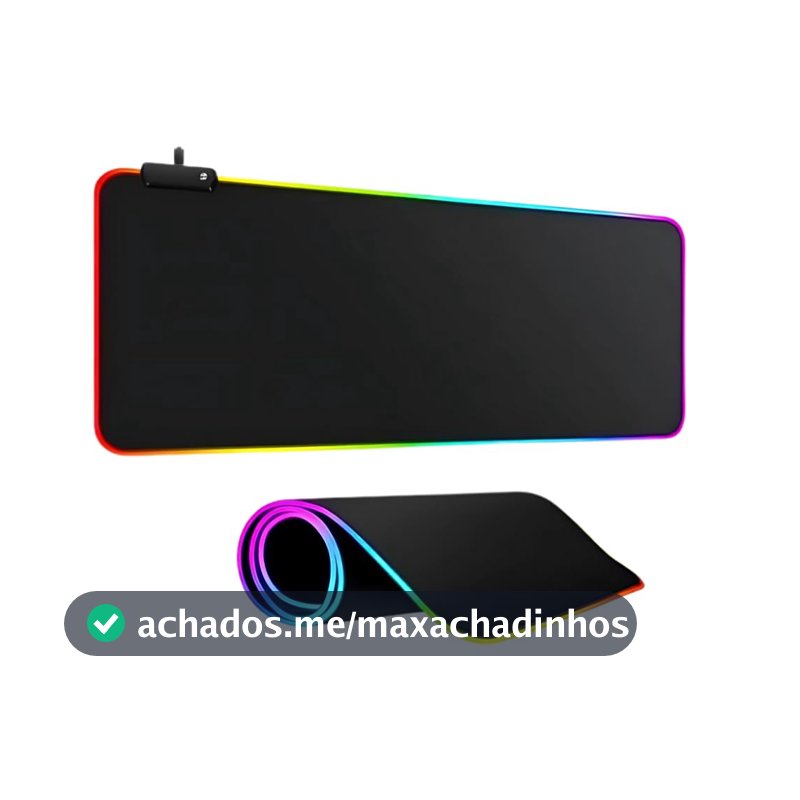 Mouse Pad Gamer RGB Led 80x30 Grande Speed