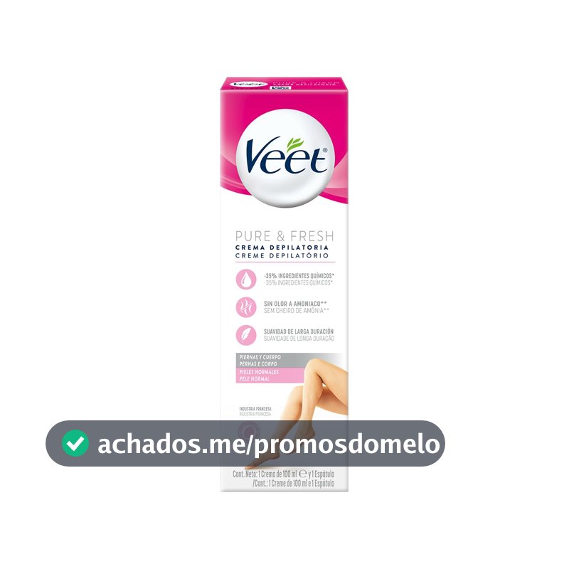 Veet Creme Depilatório Pure & Fresh Pele Normal 100ml