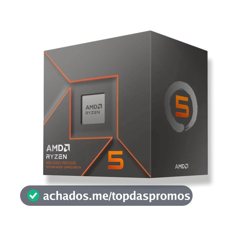 Processador AMD Ryzen 5 8500G Box (AM5/6 Cores/12 Threads/5.0GHz/22MB Cache/Wraith Stealth/AMD Radeon 740M)