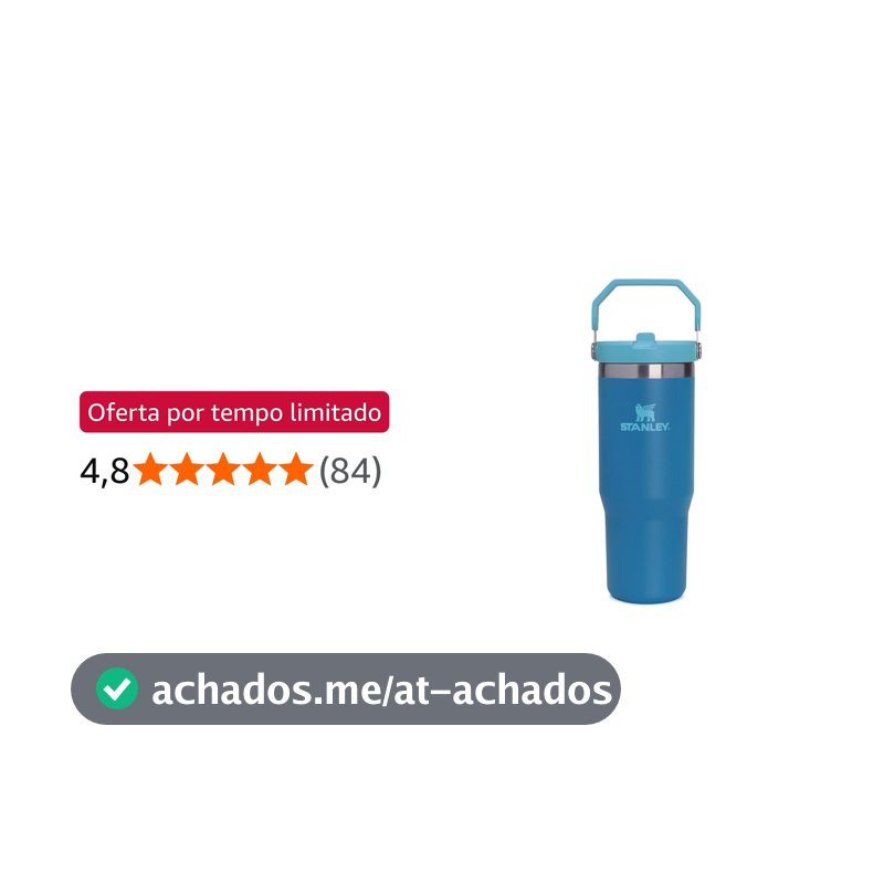 Stanley Garrafa Térmica Tumbler Flip Straw Azure 887ml
