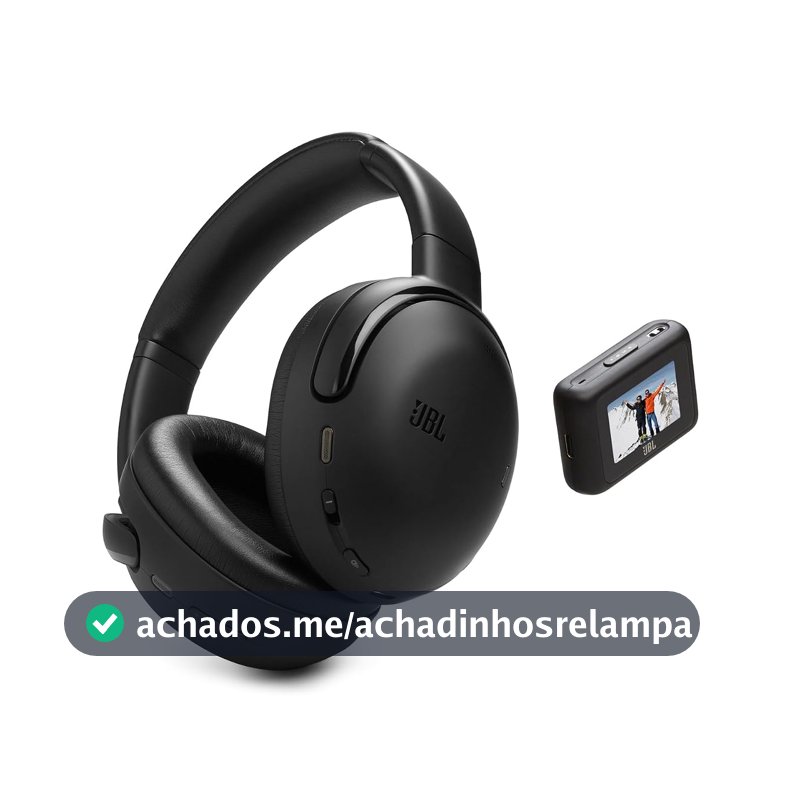 JBL, Fone de Ouvido Bluetooth, Tour One M3 Smart TX, Over Ear, Sem Fio, Com Transmissor de Áudio, Cancelamento de Ruído, Bateria de até 70h, Som Pro - Preto