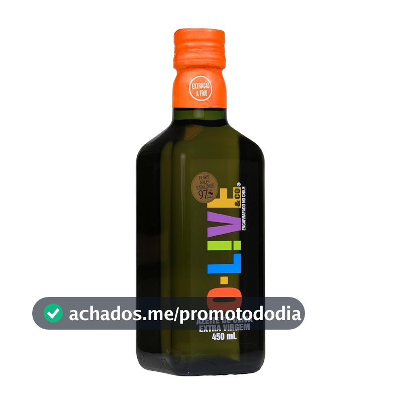 Azeite de oliva extra virgem, O-LIVE & Co, Chileno, vidro, 450ml