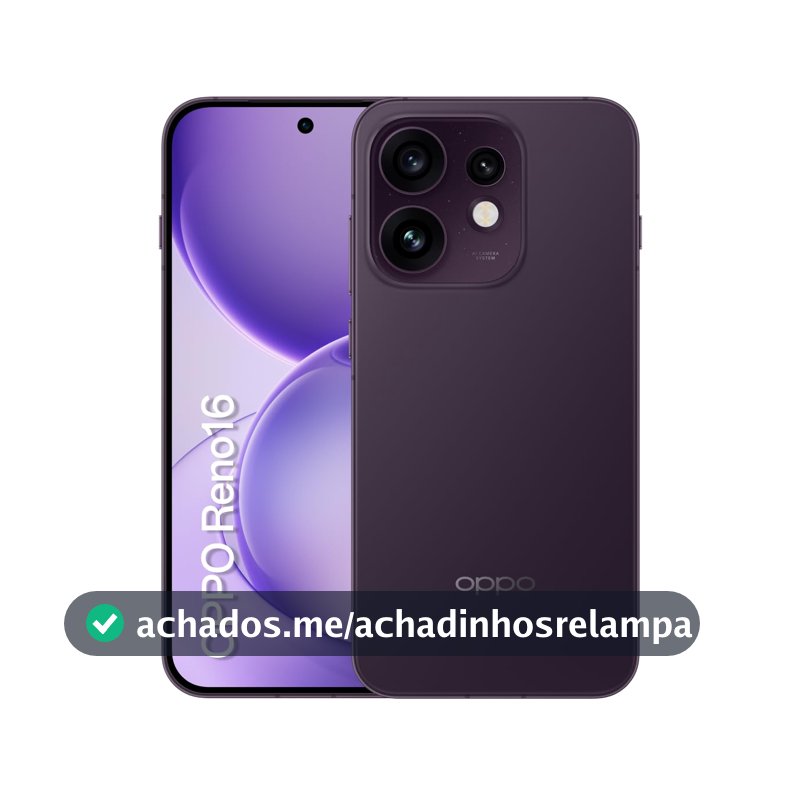 Smartphone OPPO Reno 16 5G 256GB Desbloqueado Violeta Crepusculo