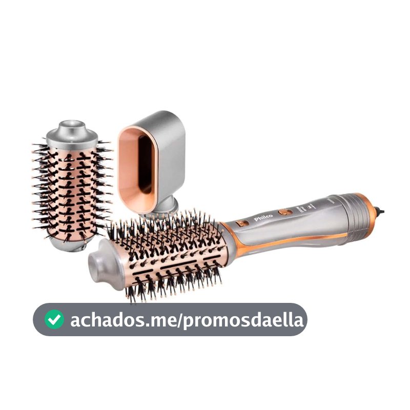 Philco Escova Secadora PES19SG 3 acessórios 1300W