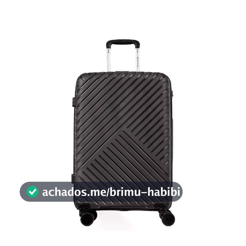 Mala Média 23kg Sestini, Polipropileno Super Resistente, Espaçosa De Viagem