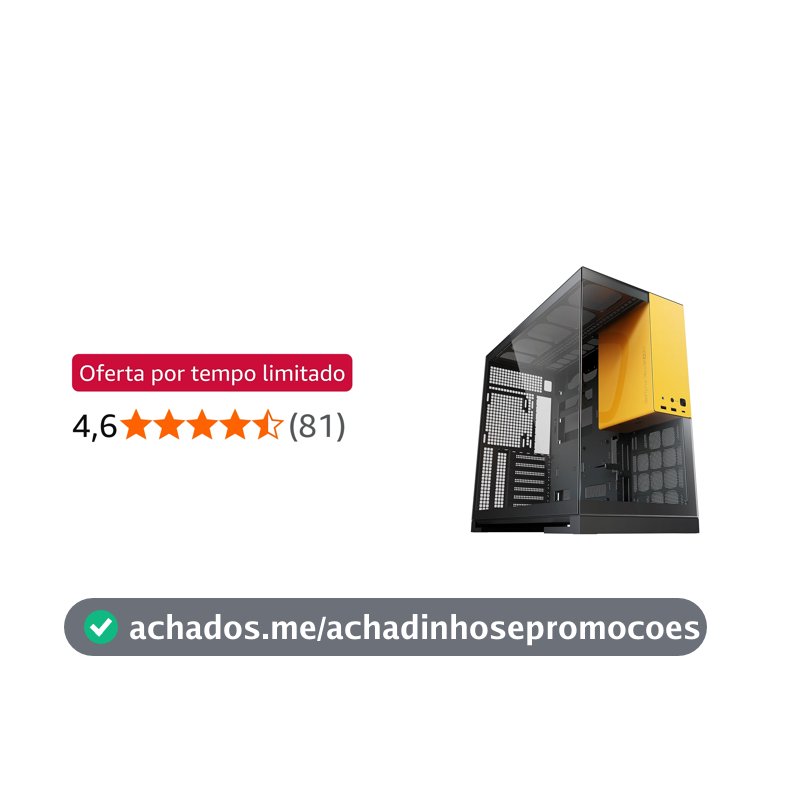 Gabinete Geometric Future Model 5 Preto e Amarelo