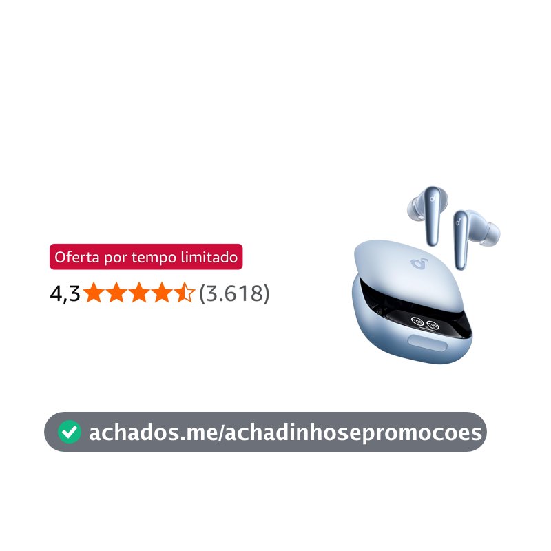 soundcore Liberty 4 Pro da Anker, Fone Bluetooth 5.3 ANC Adaptativo 3.0