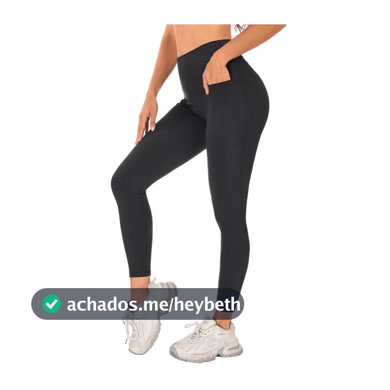 Calça Legging Feminina Fitness Academia Cintura alta Calca Legging Yoga com Bolso