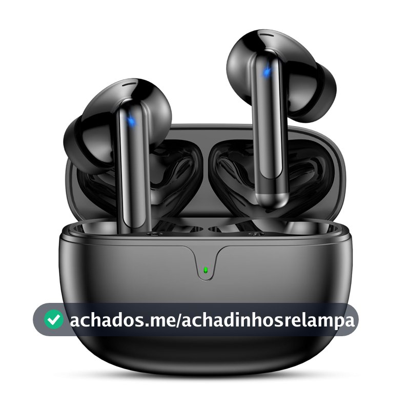 Fones Bluetooth 5.3 com 42H de Bateria, Graves Profundos e IPX5 Preto
