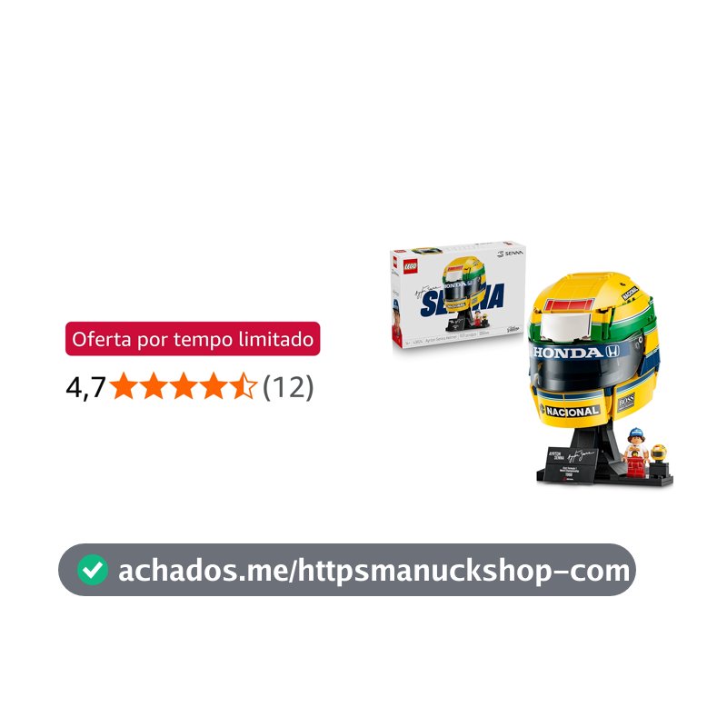 LEGO Editions Capacete do Ayrton Senna; Conjunto de Construção 43024