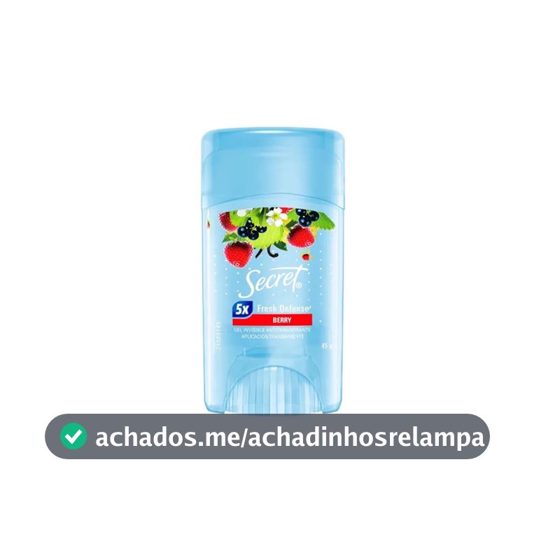 Secret Desodorante Antitranspirante em Gel Berry 45g
