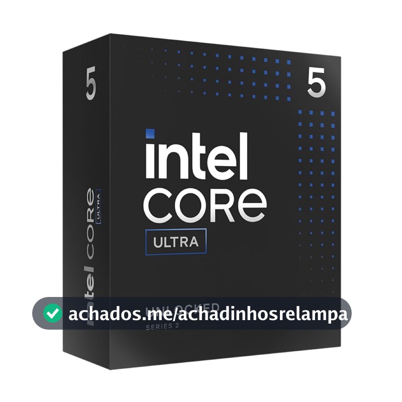Intel Processador Core Ultra 5 Desktop 245K - 14 núcleos (6 P-cores + 8 E-cores) até 5,2 GHz