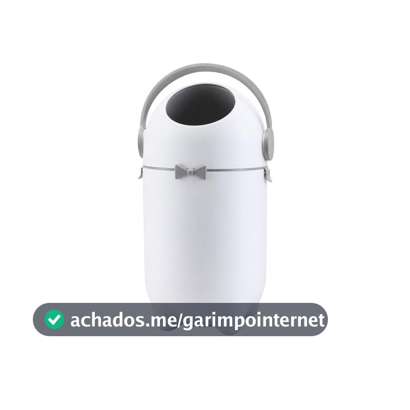 Lixeira Mágica Antiodor Tampa Giratória Descarte Fraldas 10 Litros Maxi Baby