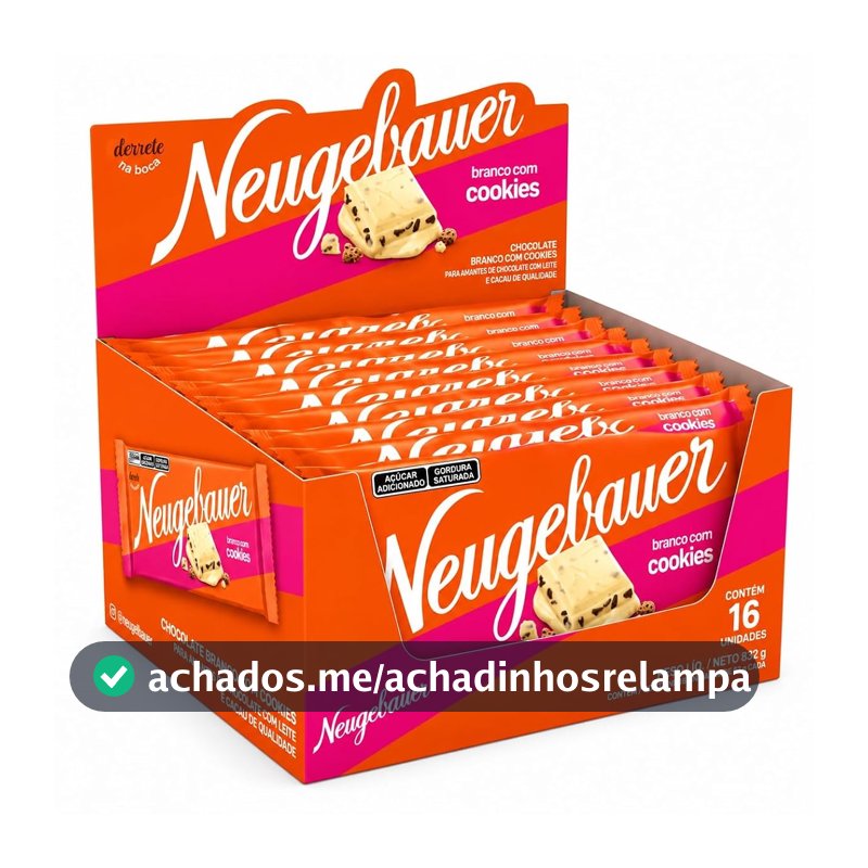 Chocolate neugebauer barra cookies display 16x80g