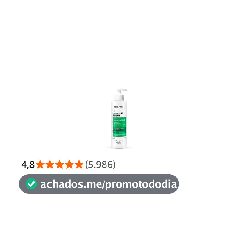 Vichy, Dercos Shampoo Anticaspa para Cabelos Normais a Oleosos
