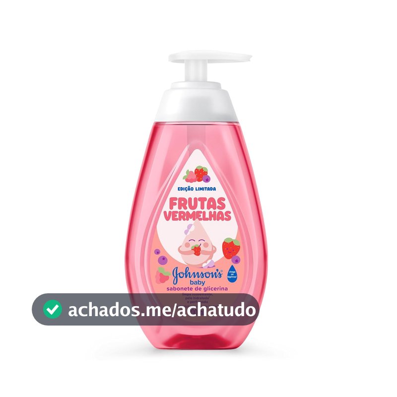 Sabonete Líquido Johnson's Baby, Frutas Vermelhas, Edição Limitada, 200ml